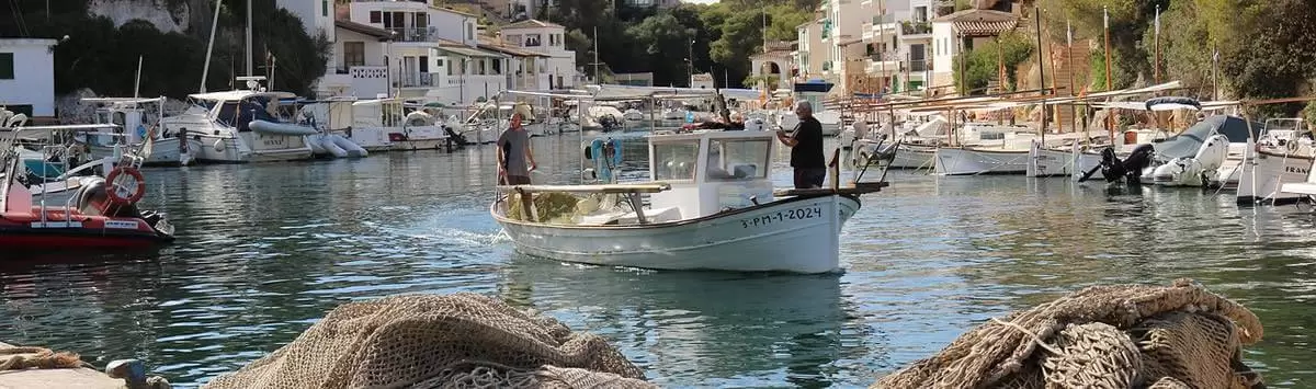 Fishing boat near Cala Figuera