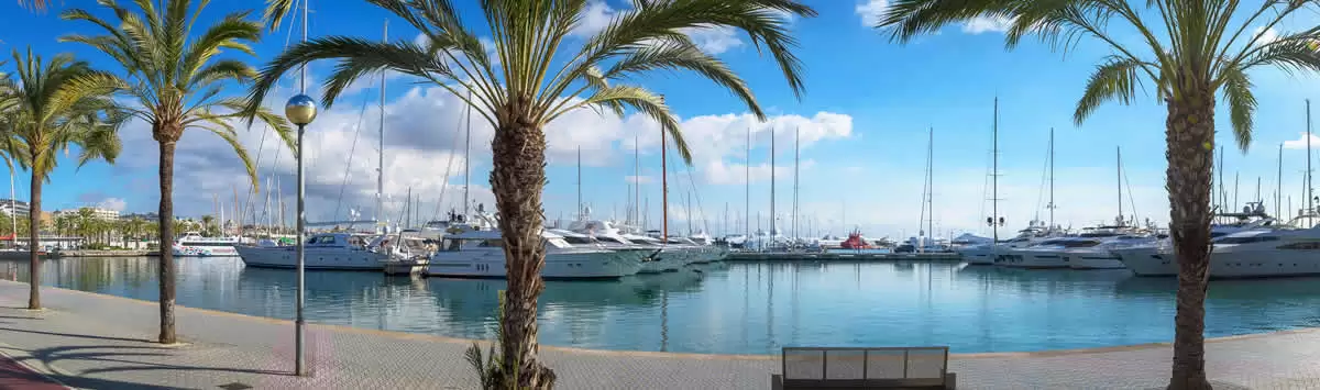 Puerto deportivo en Palma de Mallorca