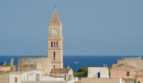 Blick auf die Kirche und das Meer